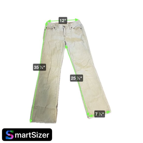 Ann Taylor Loft Tan Corduroy Curvy Bootcut Pants Sz 0P - Picture 7 of 8